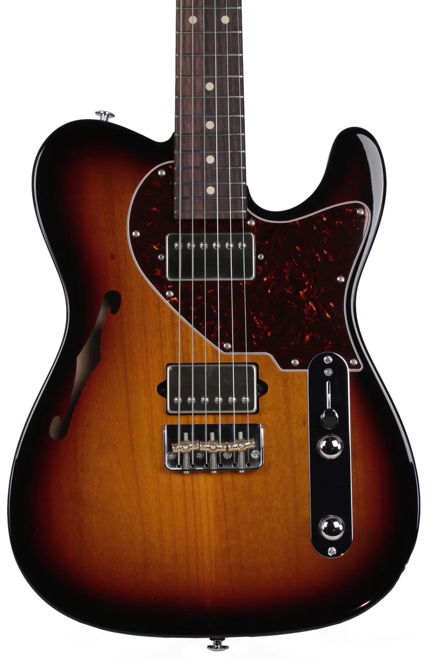 Suhr Alt T Pro Guitar - Rosewood, 3-Tone Sunburst - Image 3