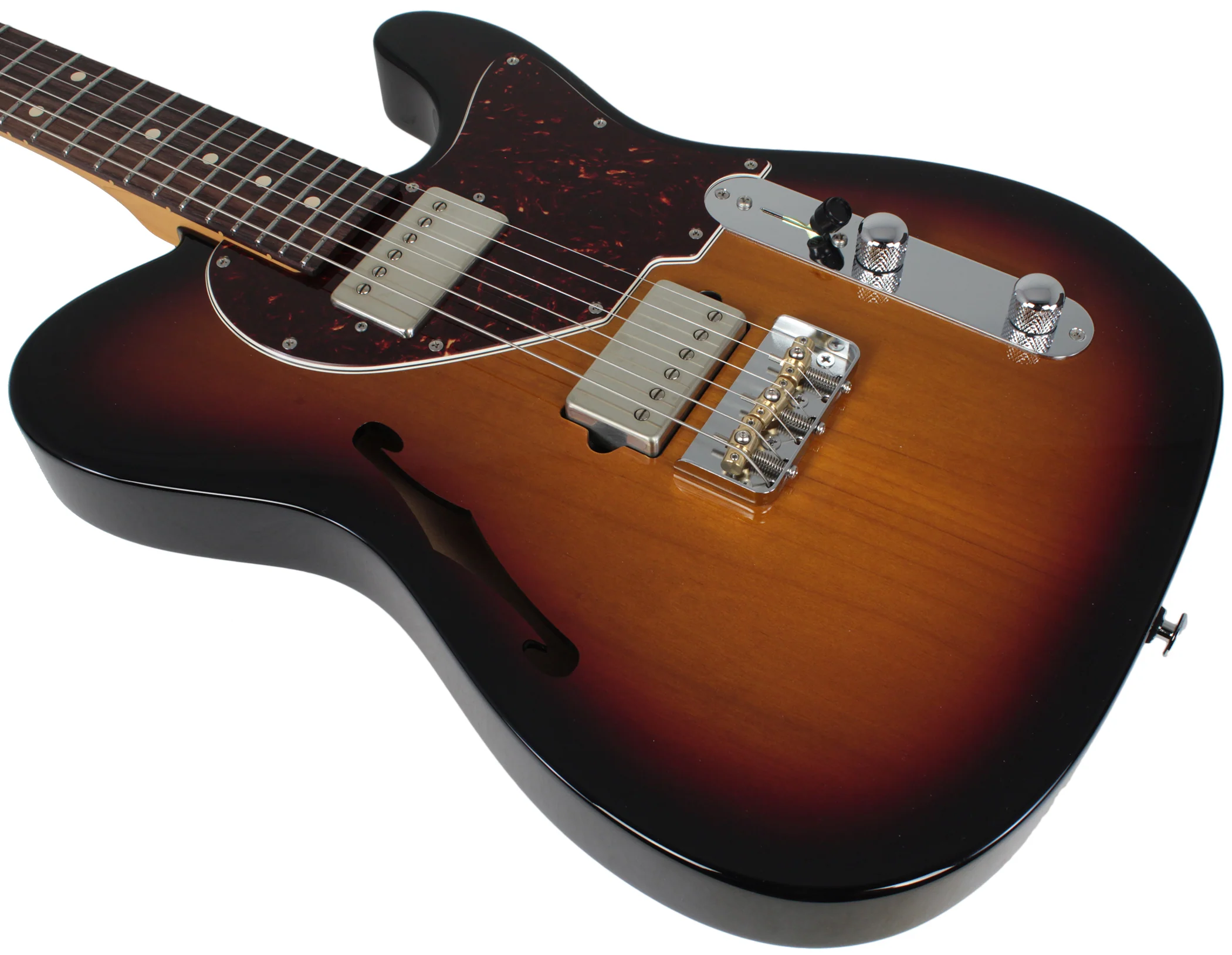 Suhr Alt T Pro Guitar - Rosewood, 3-Tone Sunburst - Image 7