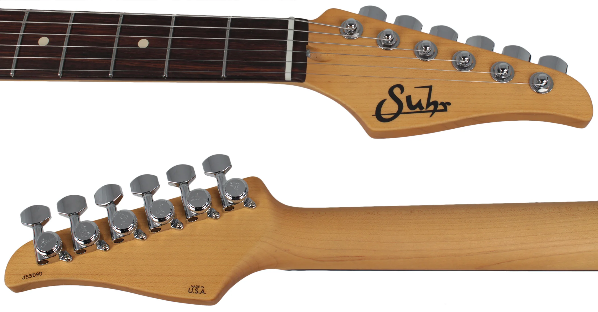 Suhr Alt T Pro Guitar, Rosewood, Olympic White - Image 8