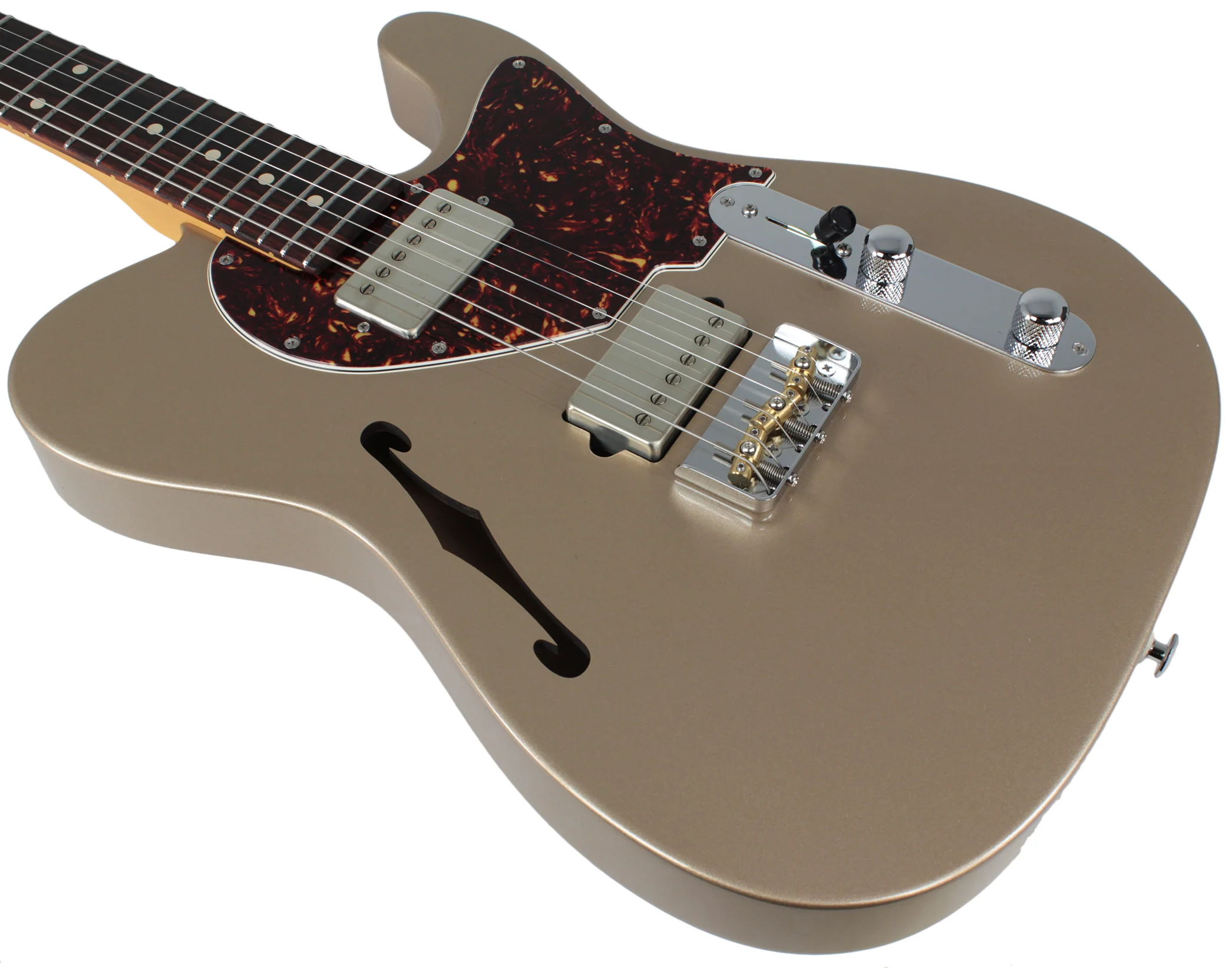 Suhr Alt T Pro Guitar, Rosewood, Shoreline Gold - Image 7