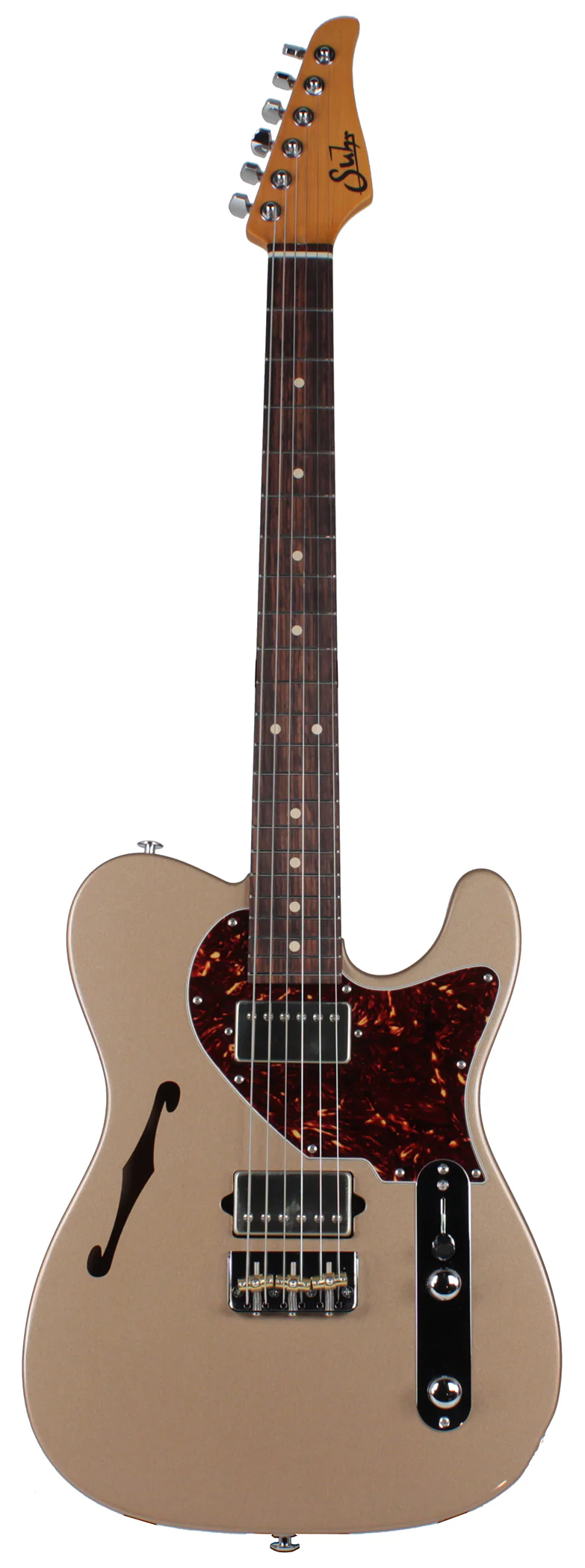 Suhr Alt T Pro Guitar, Rosewood, Shoreline Gold - Image 3