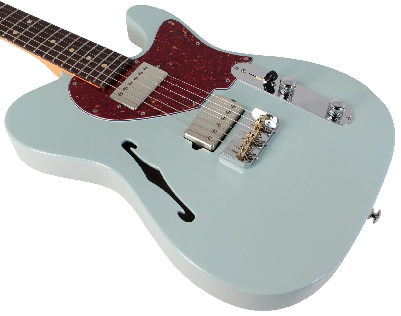 Suhr Alt T Guitar, Sonic Blue, Rosewood - Image 4