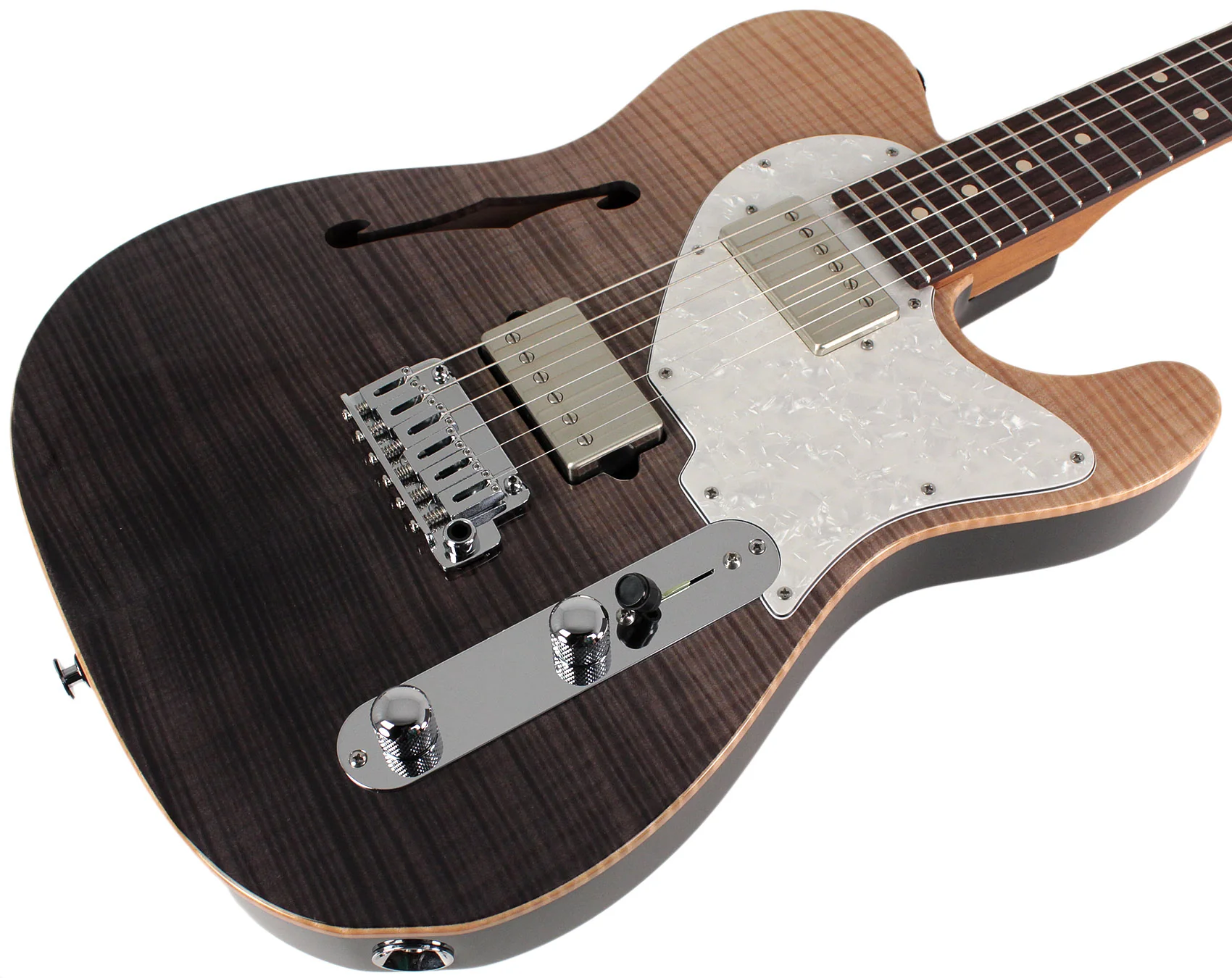 Suhr Alt T Select Guitar, Rosewood, Black Gradient - Image 2