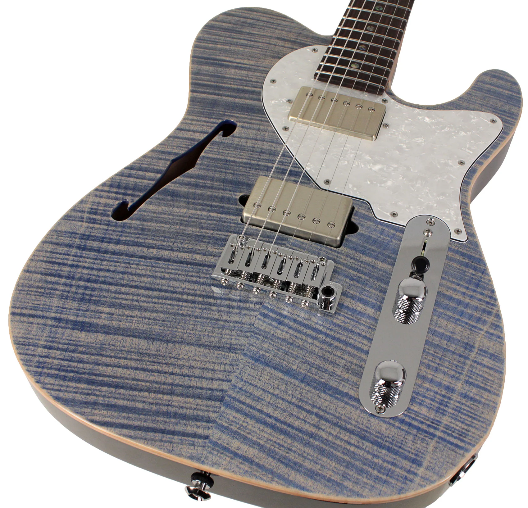 Suhr Select Alt T Guitar, Trans Blue Denim Slate - Image 3
