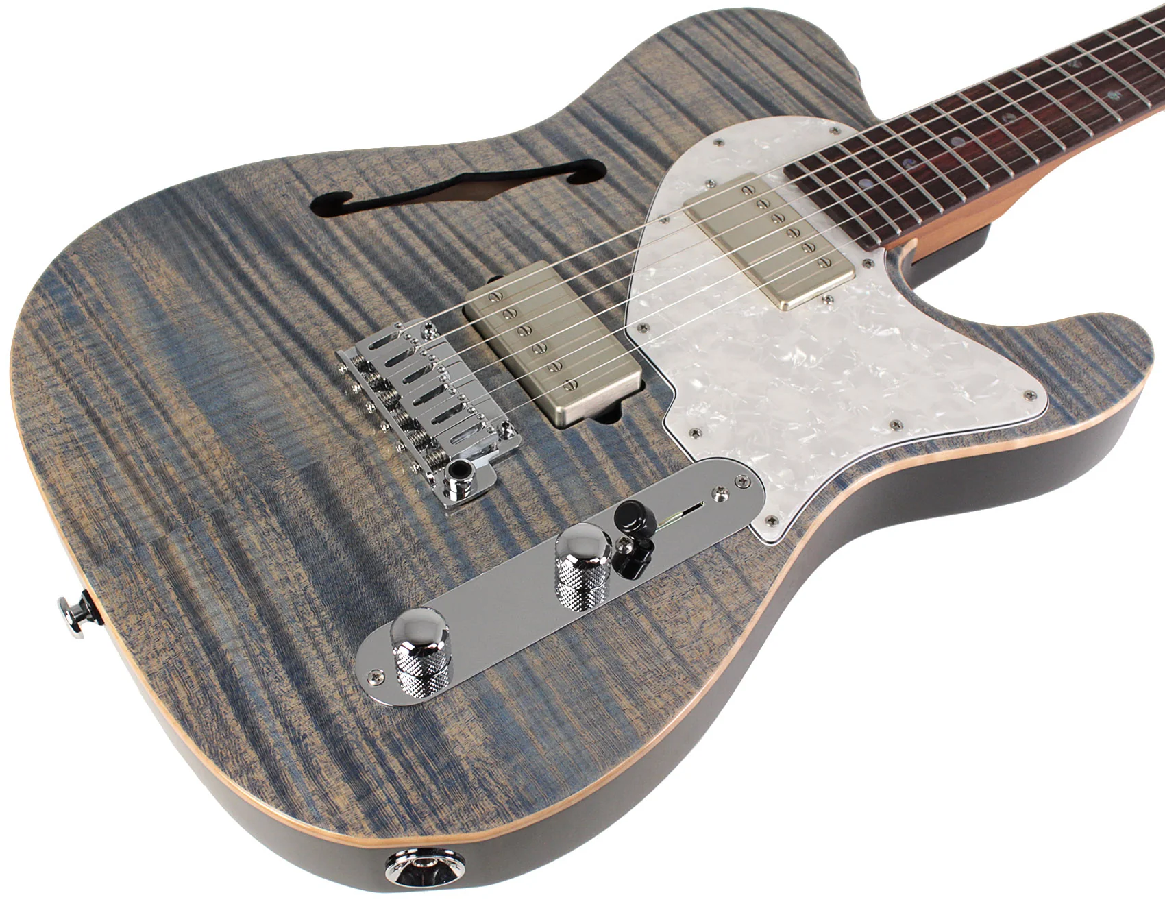 Suhr Select Alt T Guitar, Trans Blue Denim Slate - Image 2