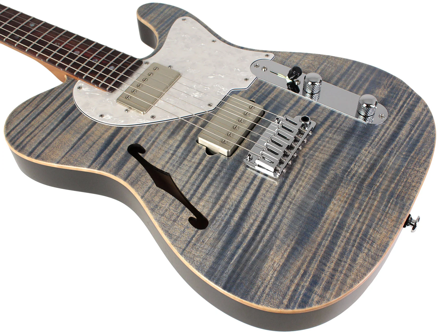 Suhr Select Alt T Guitar, Trans Blue Denim Slate - Image 4