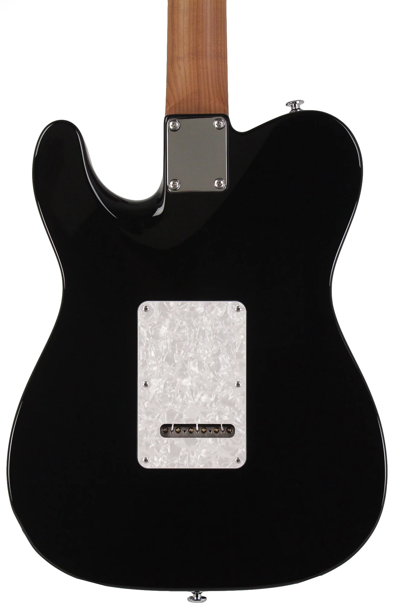 Suhr Select Alt T Plus Guitar, Trans Blue Denim Slate, White Pearloid - Image 5
