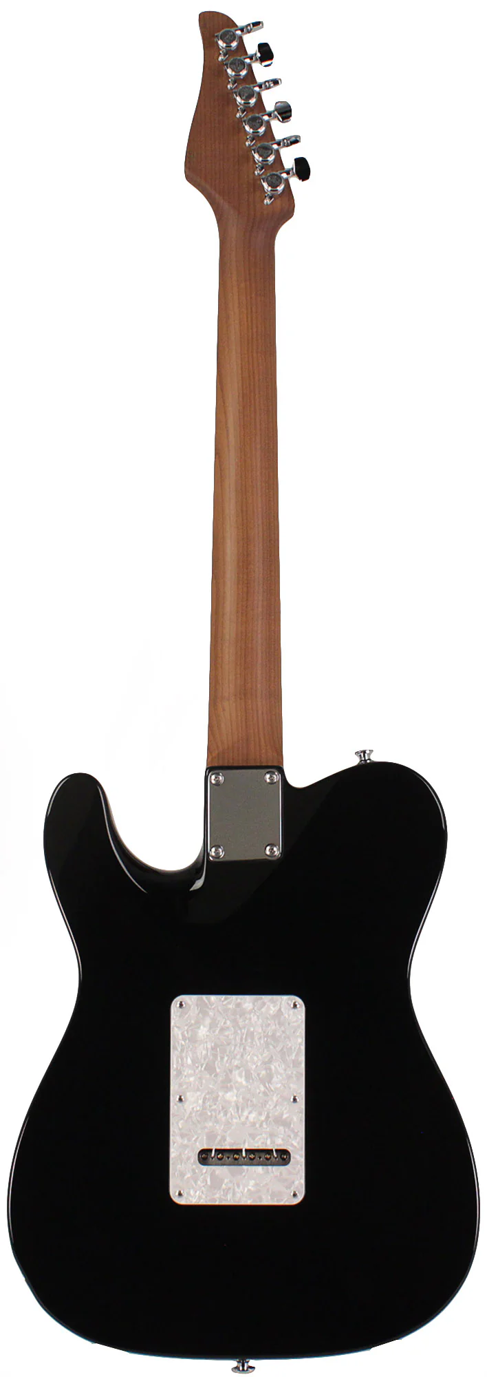 Suhr Select Alt T Plus Guitar, Trans Blue Denim Slate, White Pearloid - Image 7