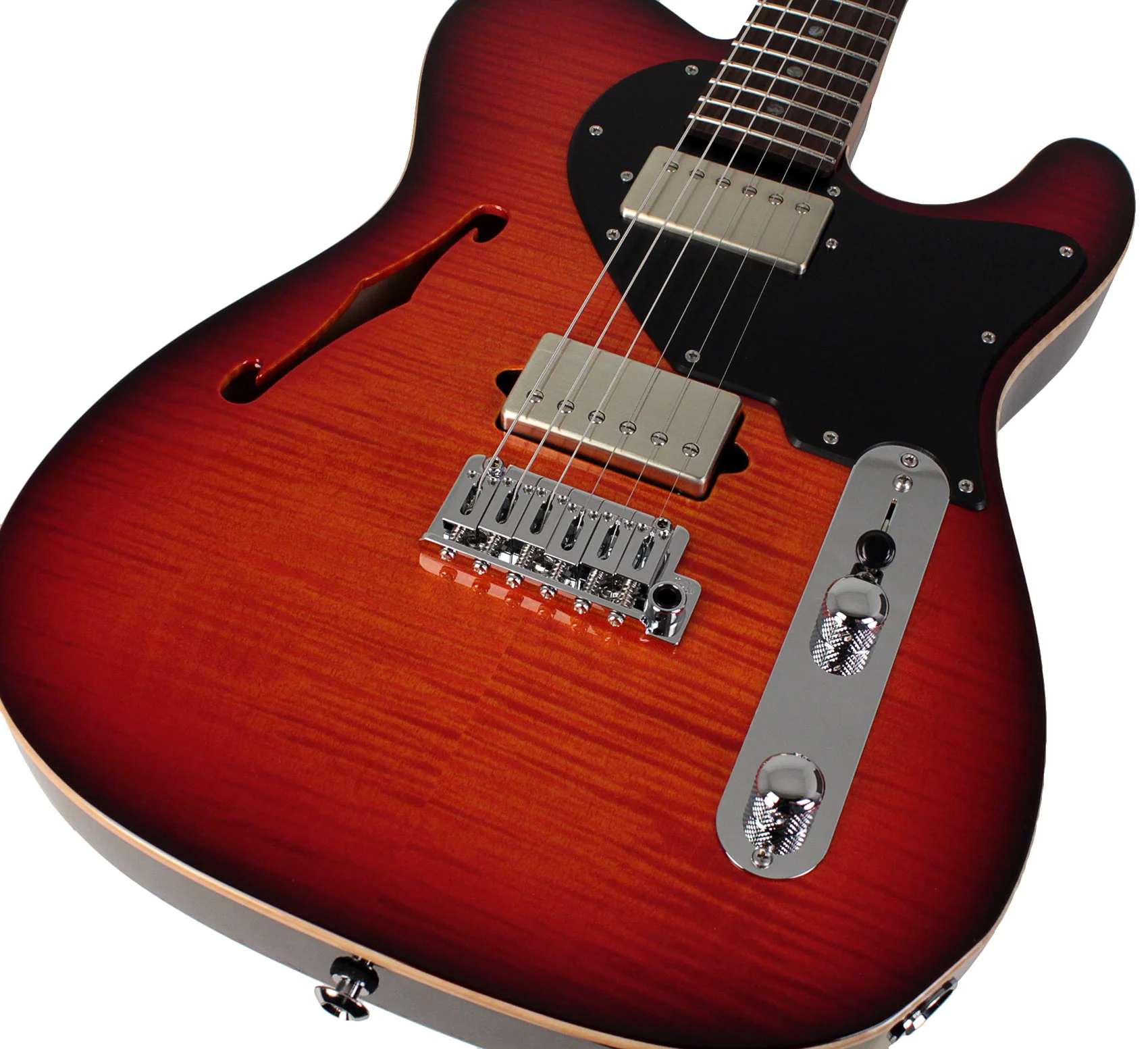 Suhr Select Alt T Guitar, Inferno Burst, Black PG - Image 3