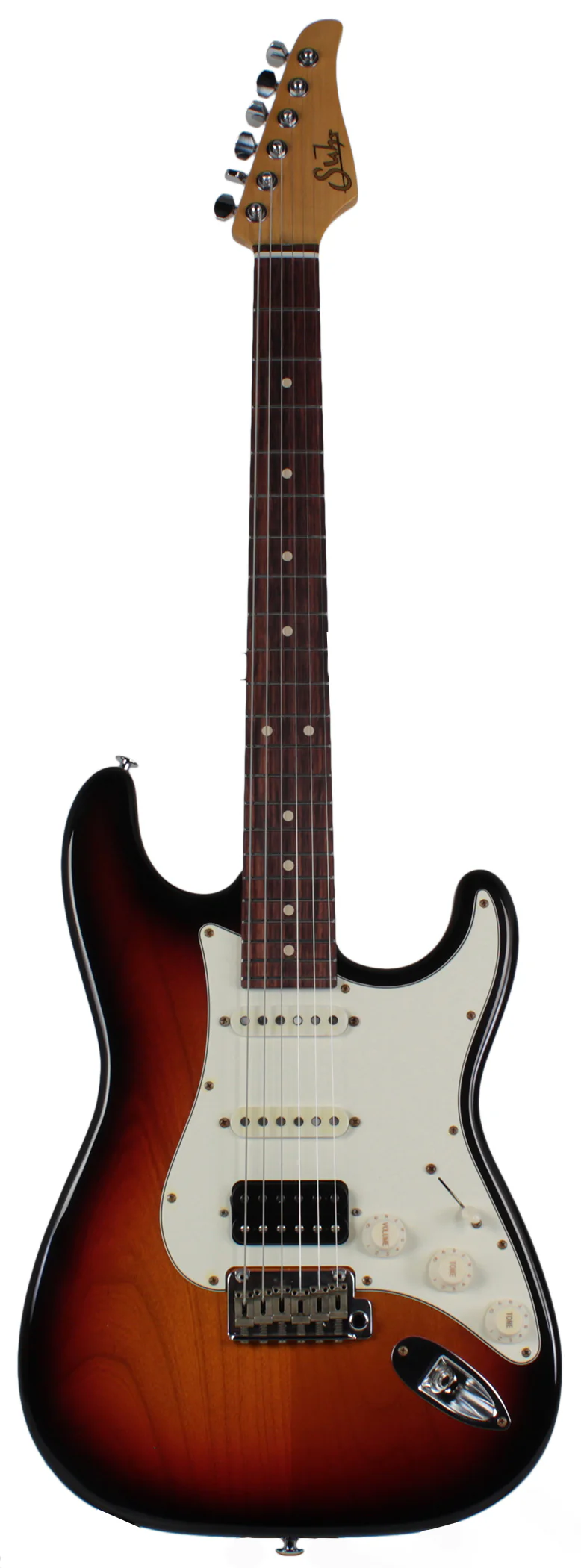 Suhr Classic Antique Guitar - 3 Tone Sunburst, Rosewood, HSS
