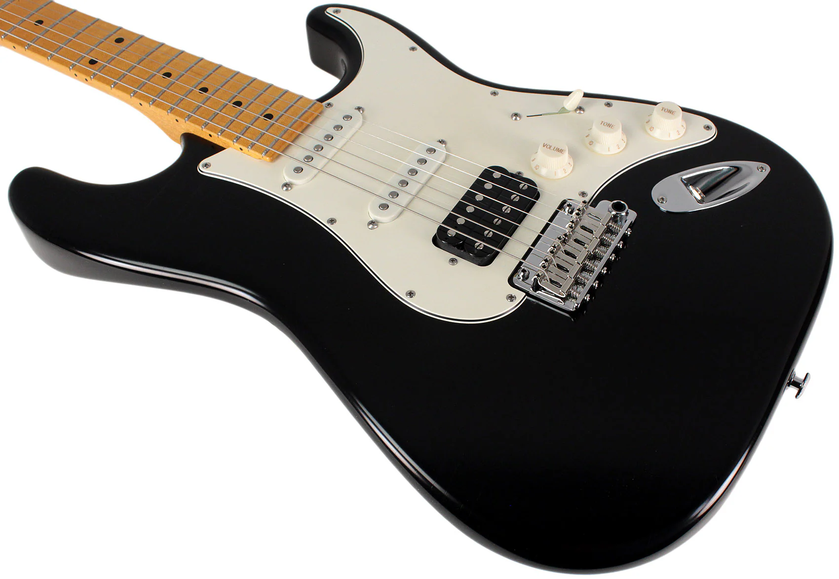 Suhr Classic S Antique Guitar, Black, Maple, HSS - Image 4