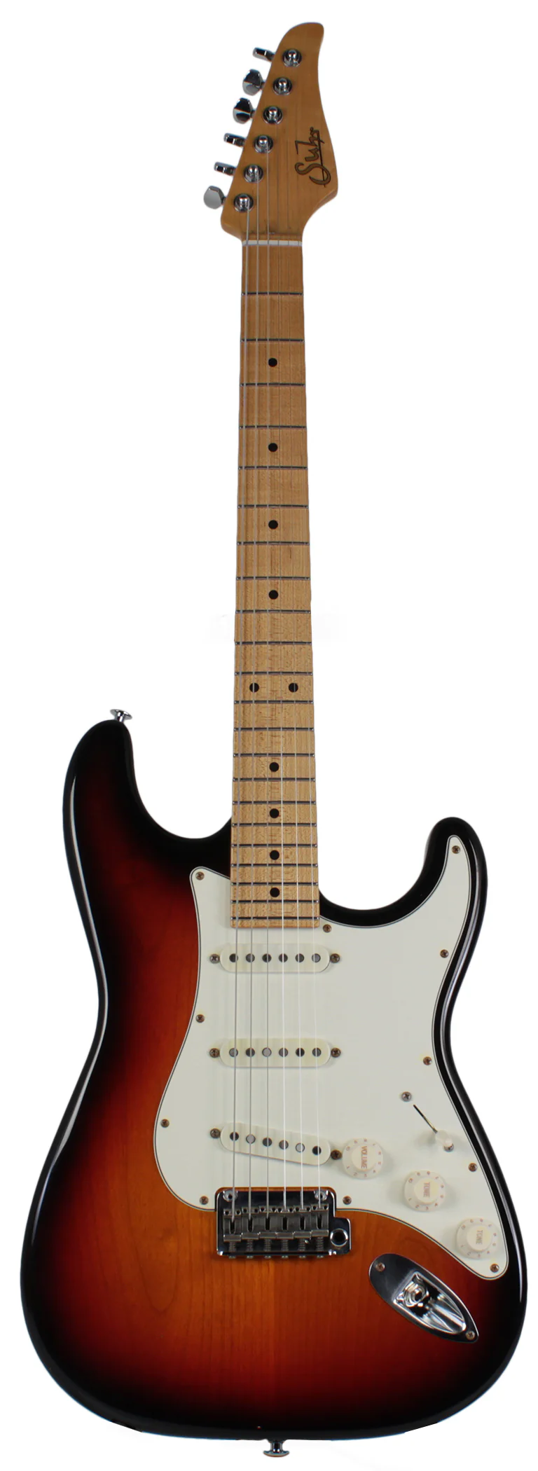 Suhr Classic Antique Guitar, 3 Tone Burst, Maple, SSS