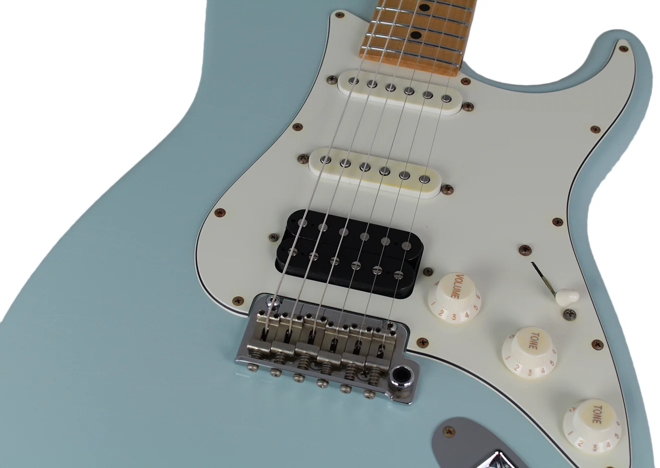 Suhr Classic Antique Guitar, Sonic Blue, Maple, HSS - Image 6