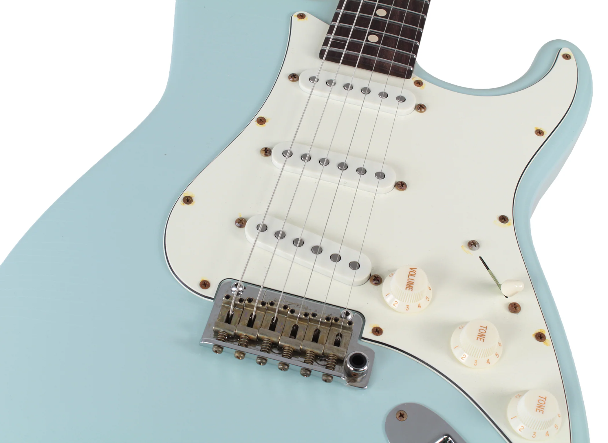 Suhr Classic Antique Guitar, Sonic Blue, Rosewood, SSS - Image 3
