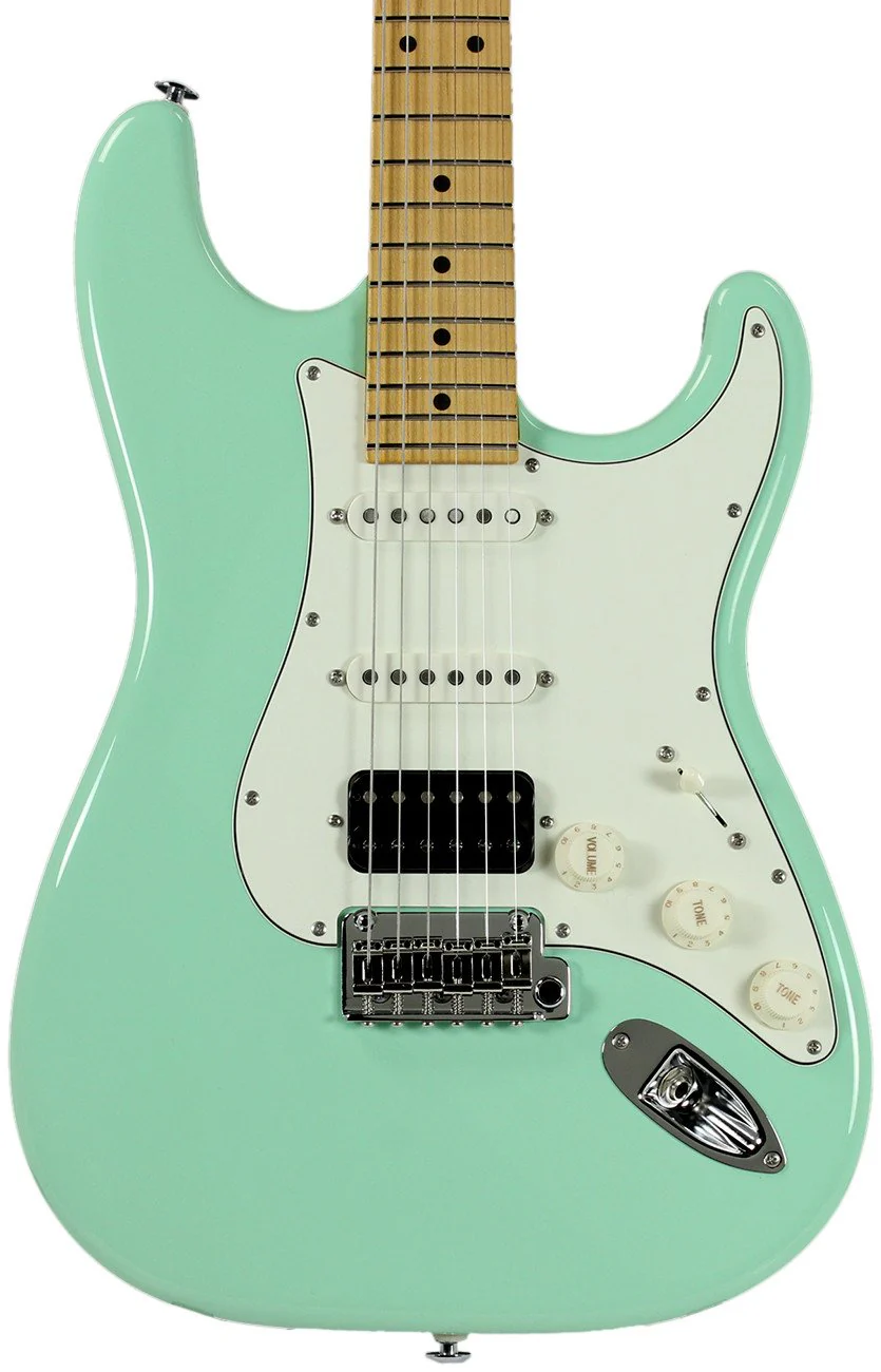 Suhr Classic S Antique Guitar, Surf Green, Maple, HSS - Image 7
