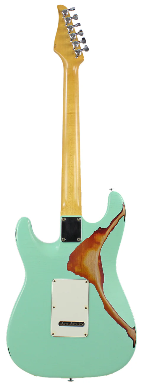 Suhr Classic Antique Pro HSS Limited - Surf Green over 3-Tone Sunburst - Image 4