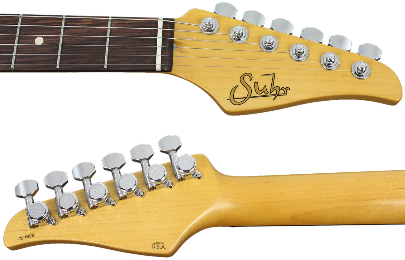Suhr Classic Antique Pro HSS Limited, Surf Green over 3-Tone Sunburst - Image 8
