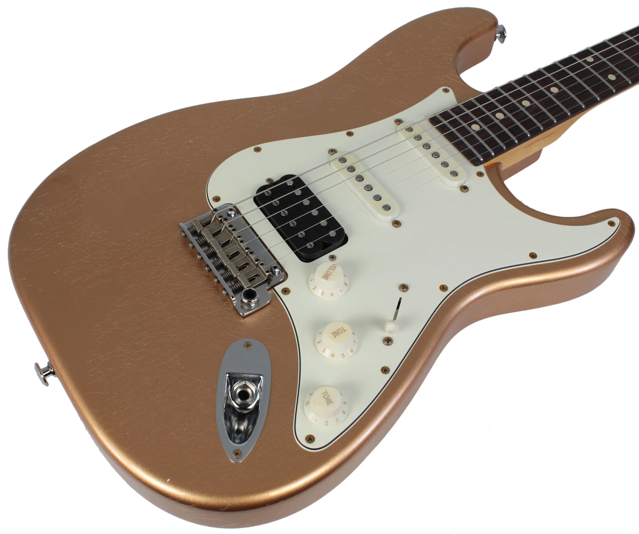 Suhr Classic Antique Pro Limited HSS Guitar - Firemist Gold Metallic - Image 5