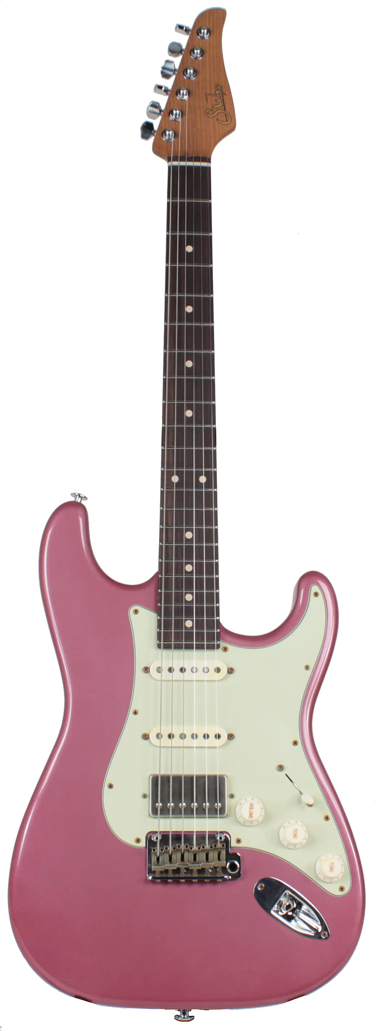 Suhr Classic Antique Roasted Guitar - Burgundy Mist, Rosewood, HSS
