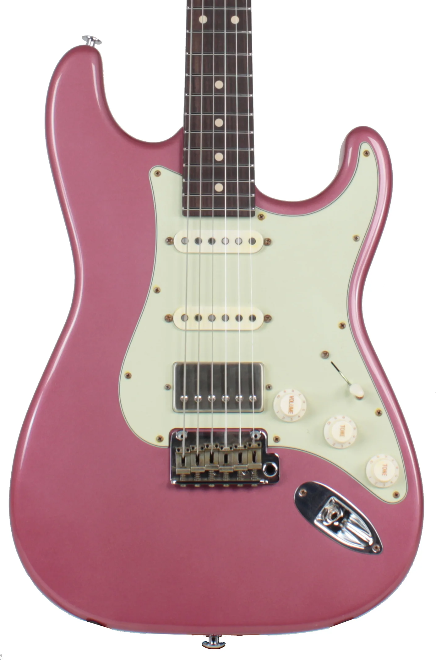 Suhr Classic Antique Roasted Guitar - Burgundy Mist, Rosewood, HSS - Image 2