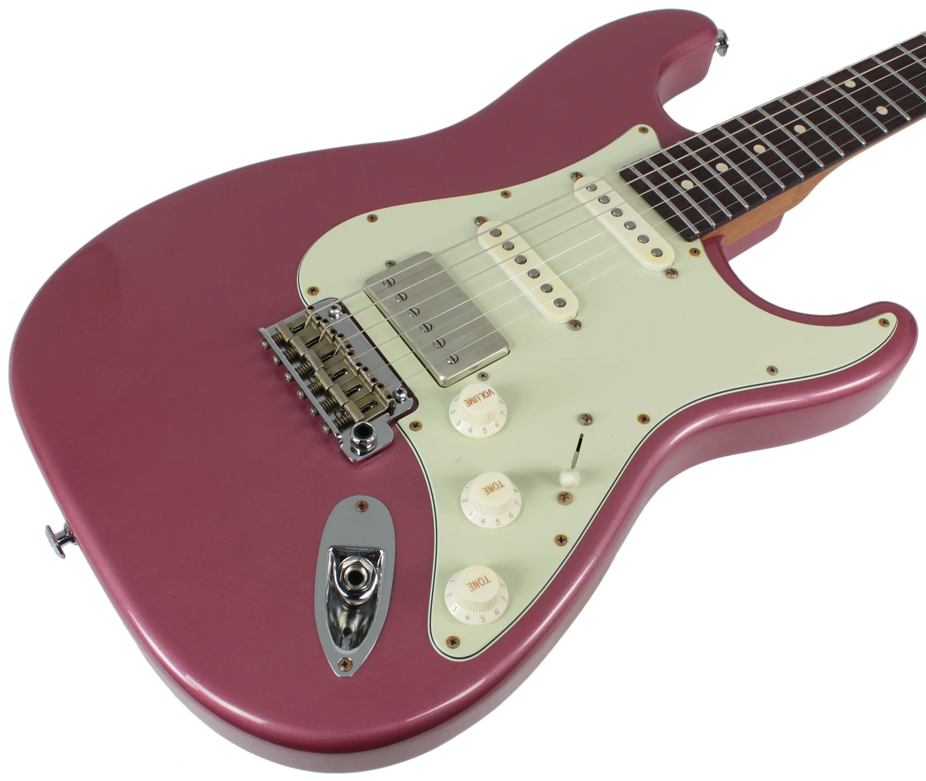 Suhr Classic Antique Roasted Guitar - Burgundy Mist, Rosewood, HSS - Image 5