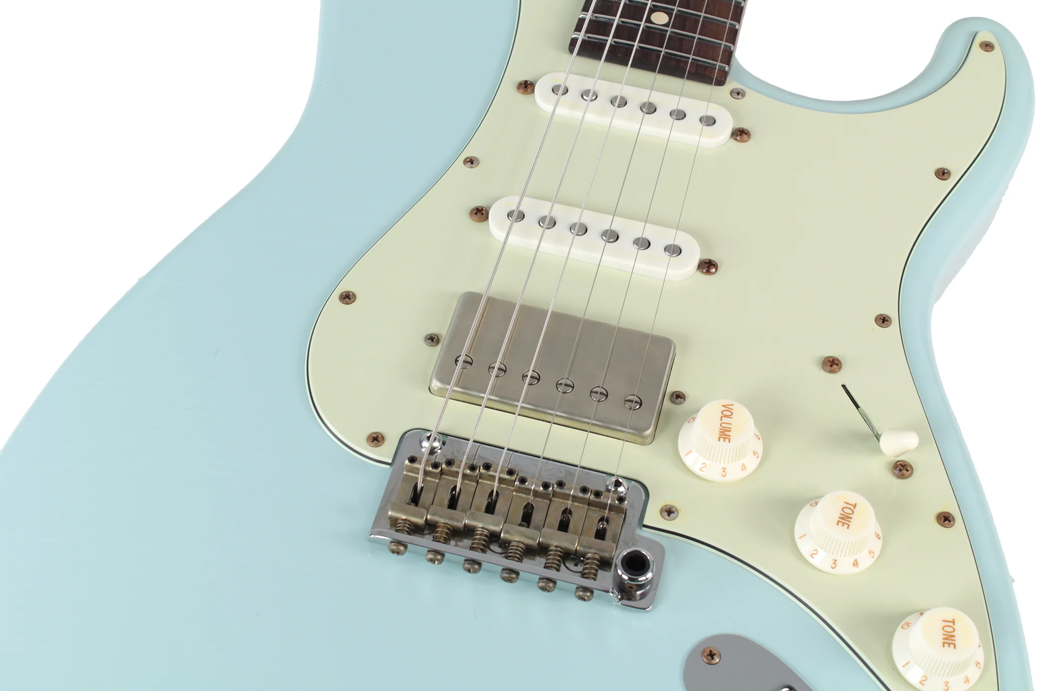 Suhr Classic Antique Roasted Guitar - Sonic Blue, Rosewood, HSS - Image 4