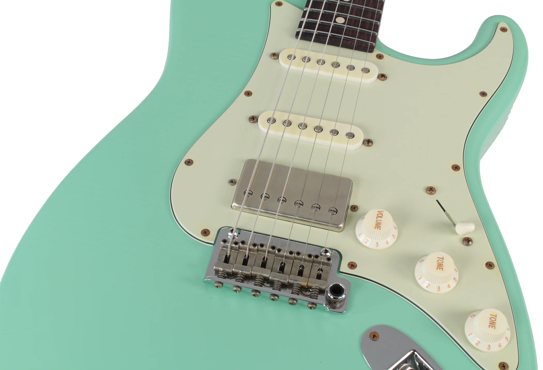 Suhr Classic Antique Roasted Guitar - Surf Green, Rosewood, HSS - Image 6
