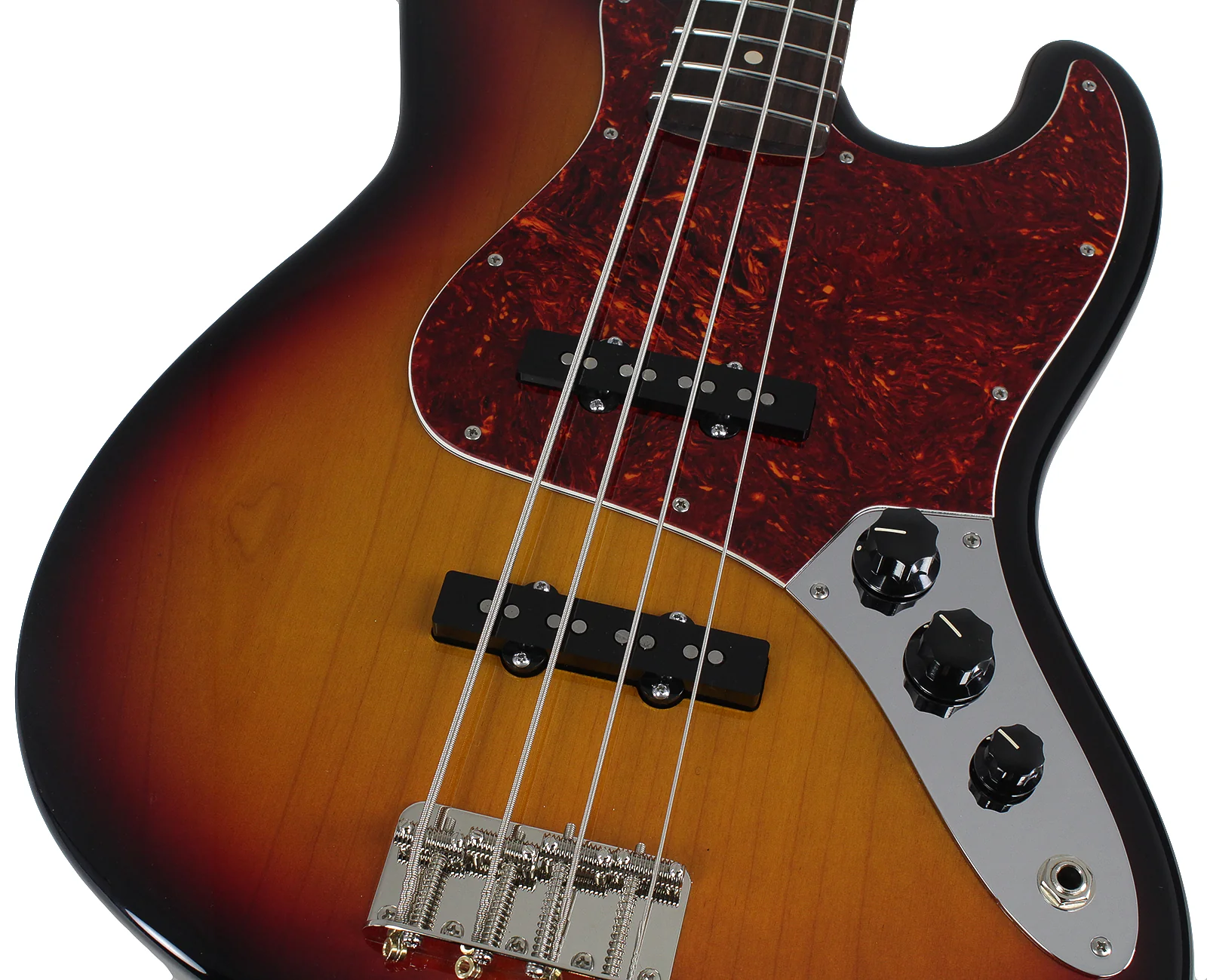 Suhr Classic J Bass Guitar, 3-Tone Sunburst - Image 3