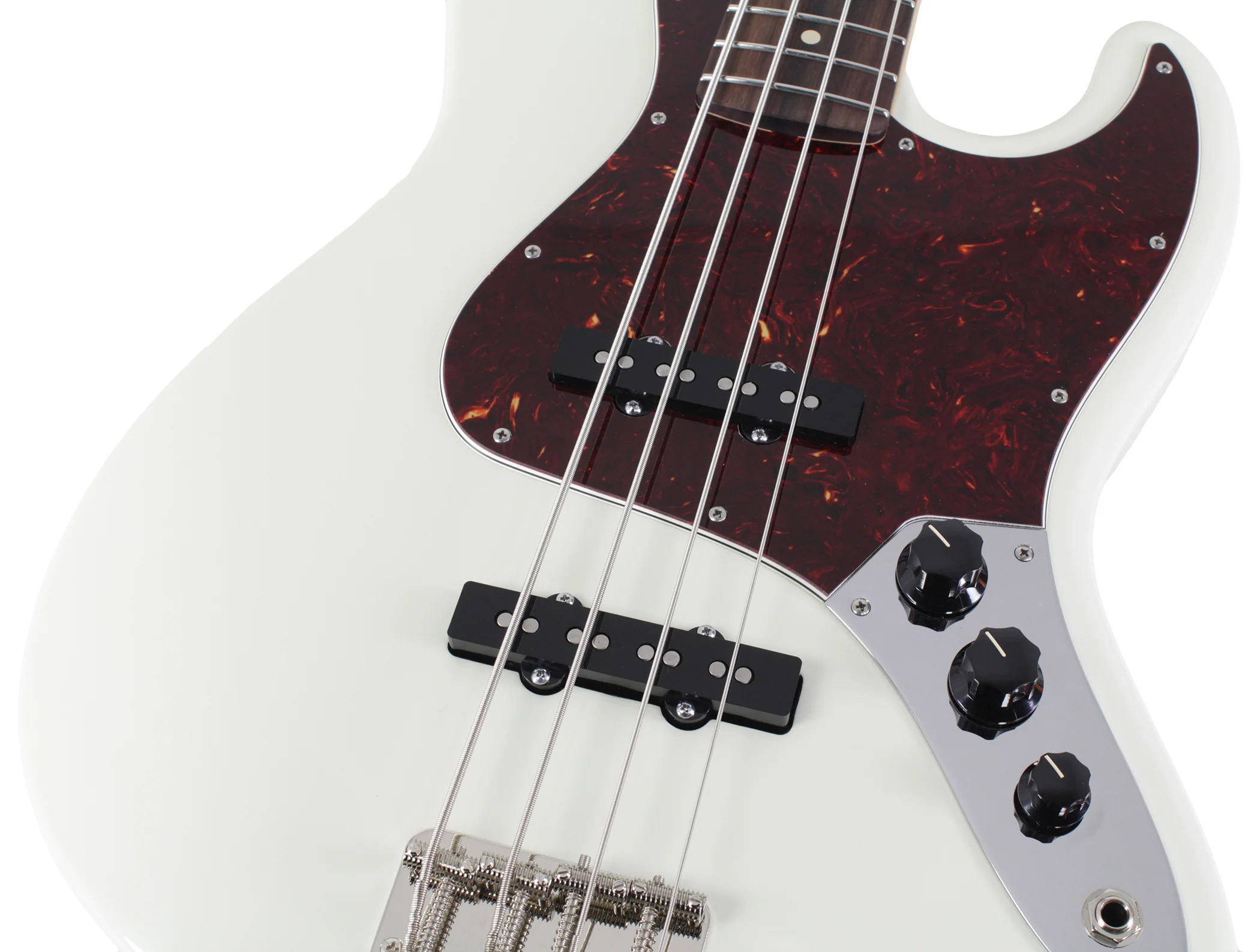 Suhr Classic J Bass Guitar, Olympic White - Image 3