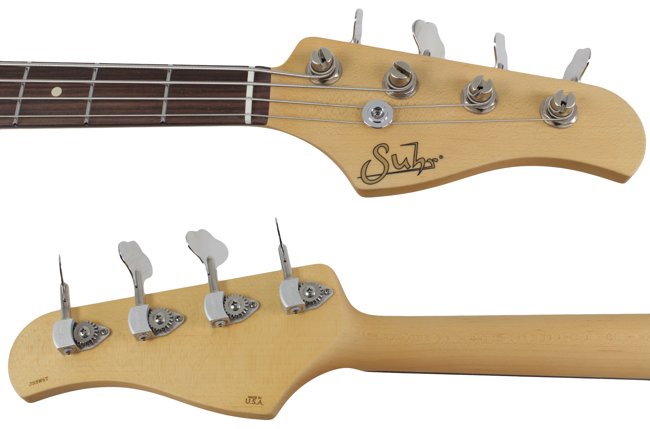 Suhr Classic J Bass Guitar, Olympic White - Image 8