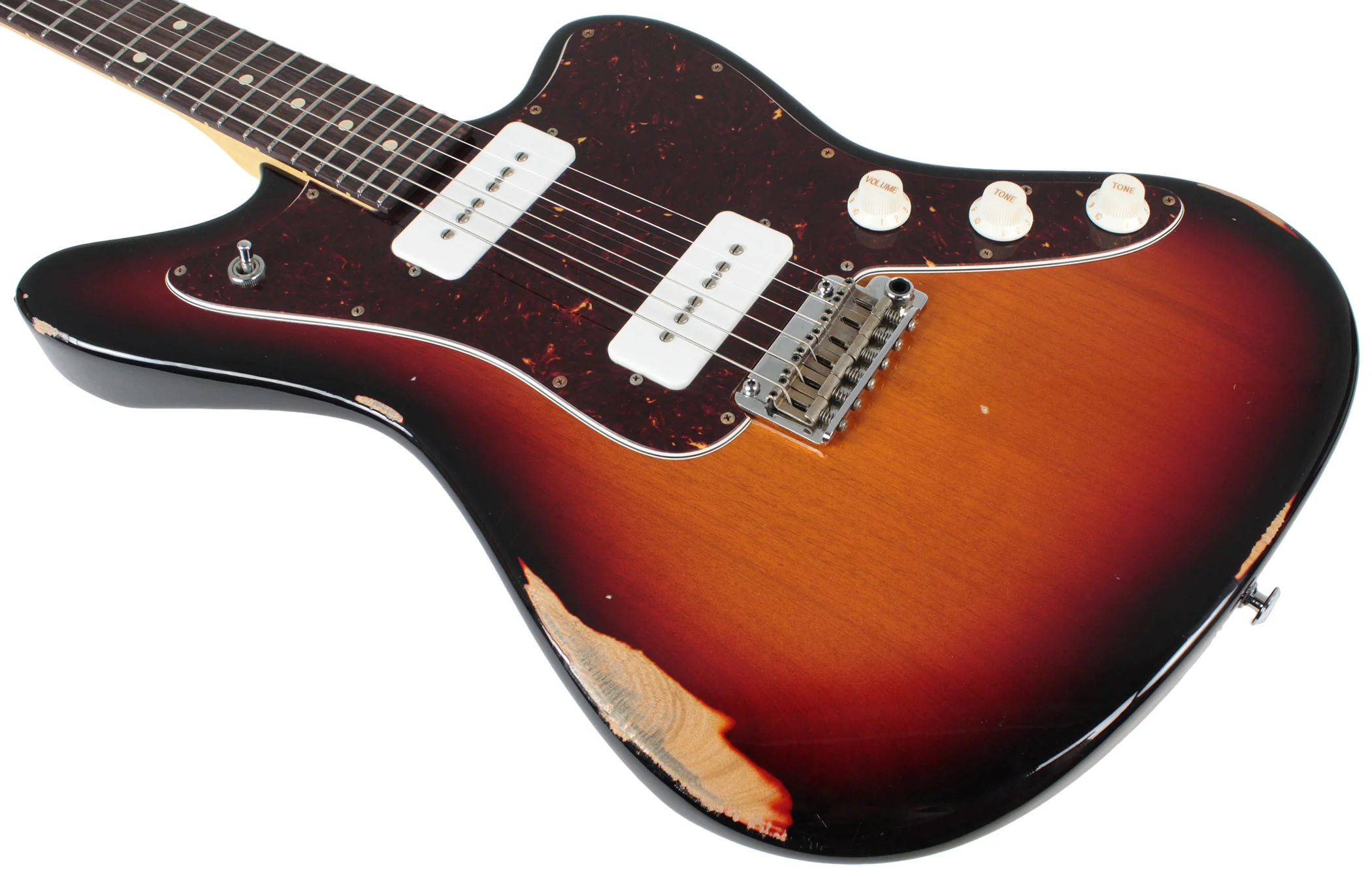 Suhr Classic JM Antique Guitar, 3-Tone Sunburst SS, 510 - Image 6