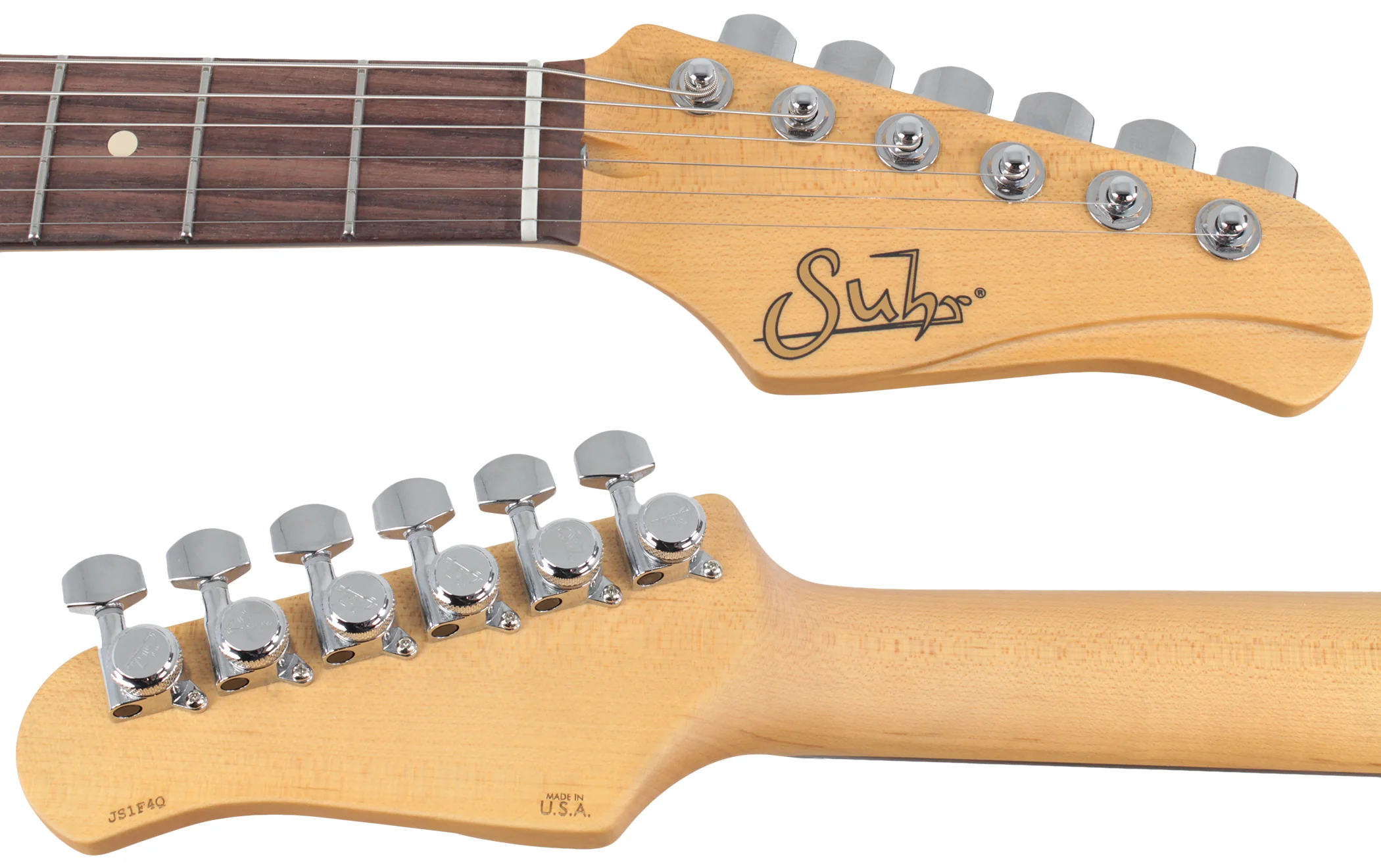 Suhr Classic JM Guitar, 3-Tone Sunburst, SS, TP6 - Image 8