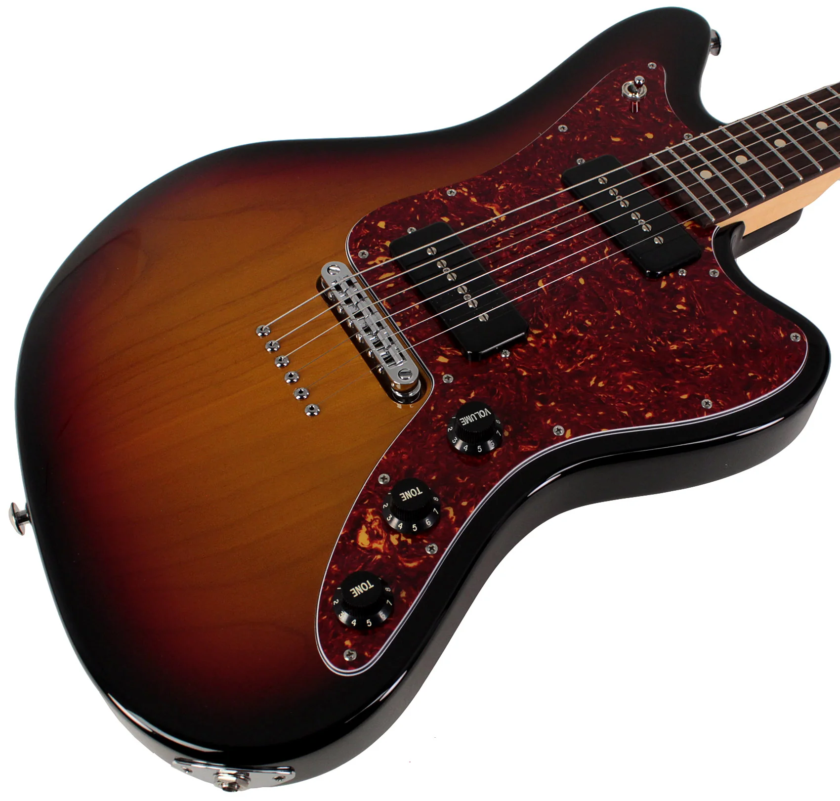 Suhr Classic JM Guitar, 3-Tone Sunburst, S90, TP6 - Image 2