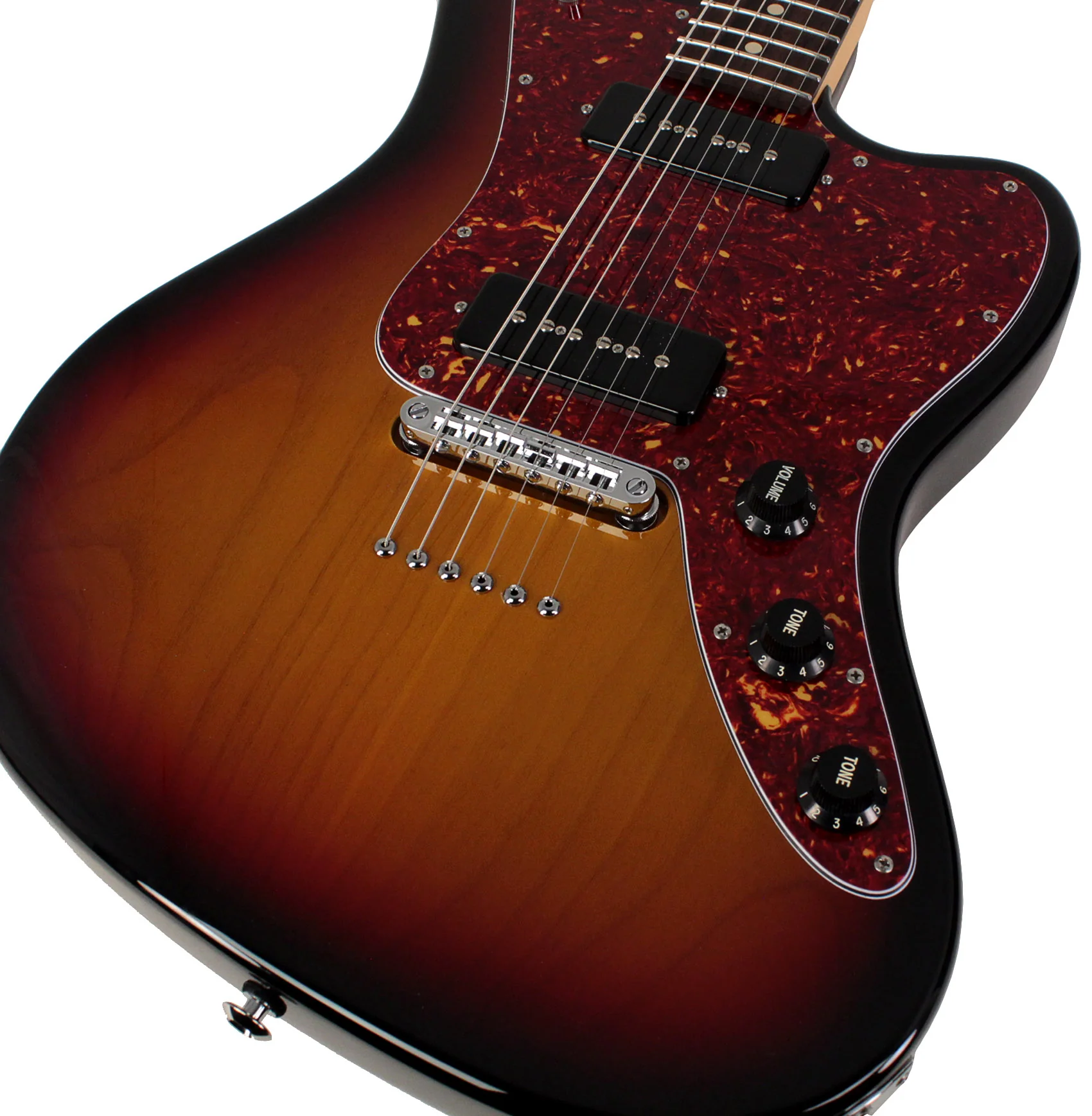 Suhr Classic JM Guitar, 3-Tone Sunburst, S90, TP6 - Image 3
