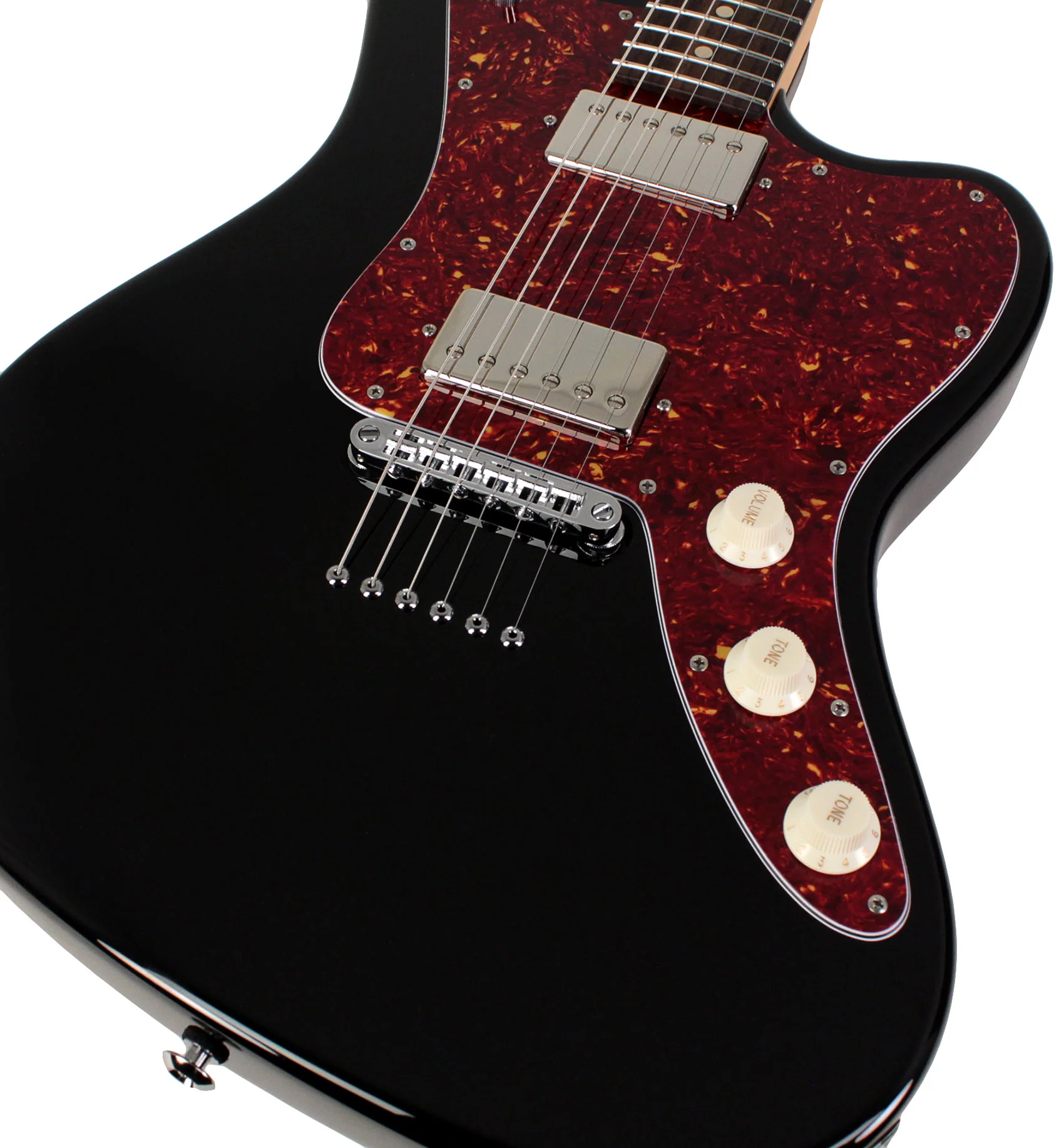 Suhr Classic JM Guitar, Black, HH, TP6 - Image 3