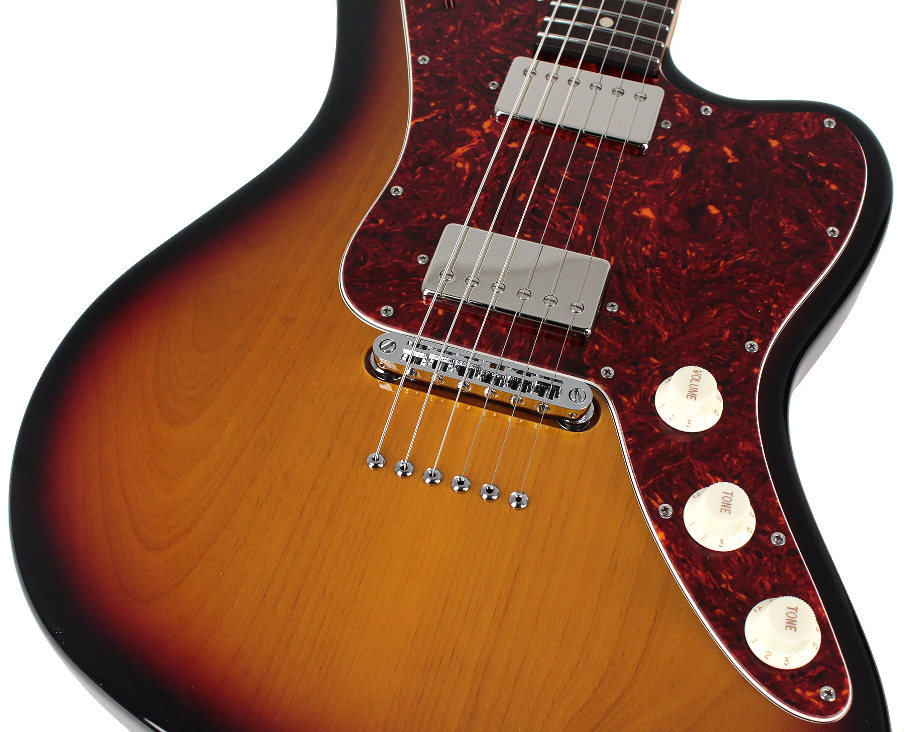 Suhr Classic JM Guitar, 3-Tone Burst, HH, TP6 - Image 3