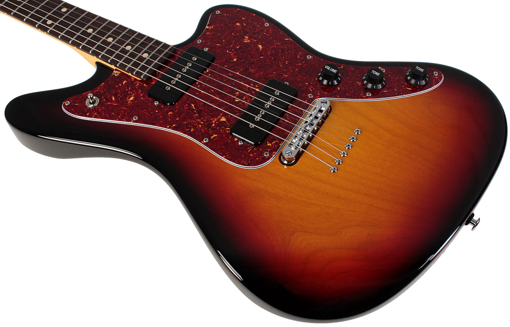 Suhr Classic JM Guitar, 3-Tone Sunburst, S90, TP6 - Image 4