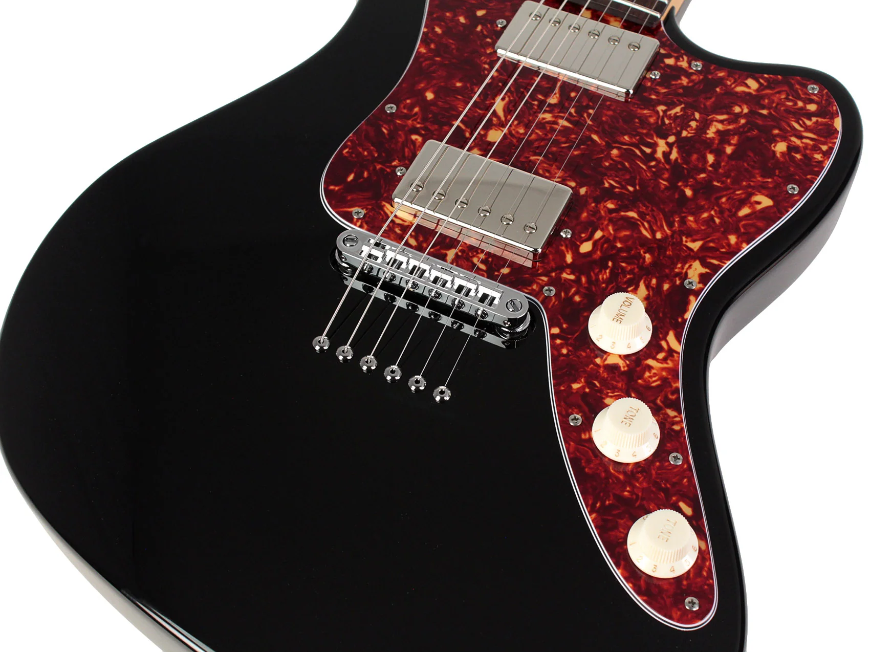 Suhr Classic JM Guitar, Black, HH, TP6 - Image 3
