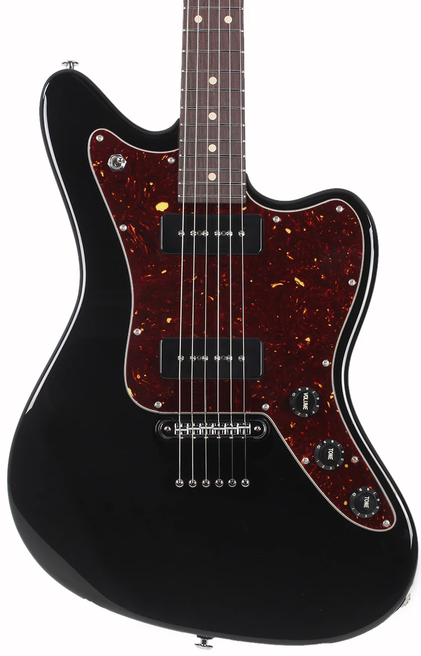 Suhr Classic JM Guitar, Black, SS, TP6 - Image 2