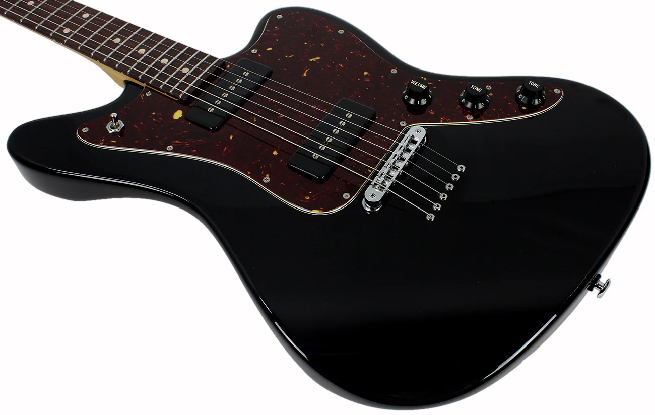 Suhr Classic JM Guitar, Black, SS, TP6 - Image 6