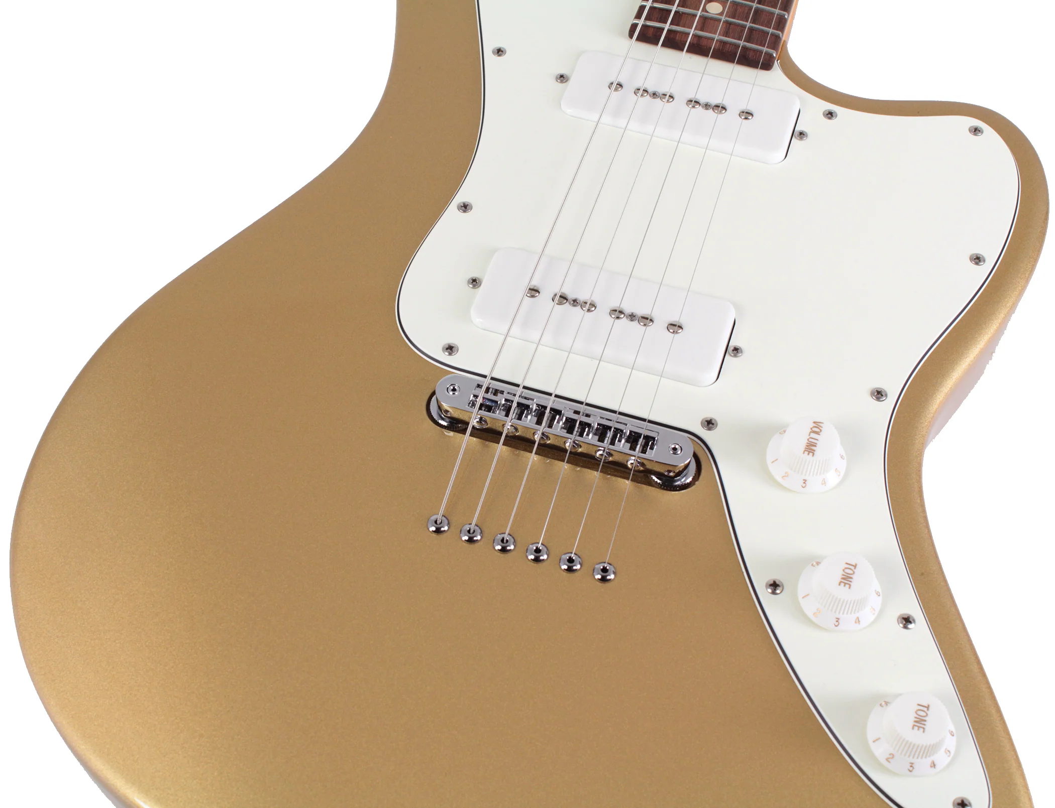 Suhr Classic JM Guitar, Gold, S90, TP6 - Image 3