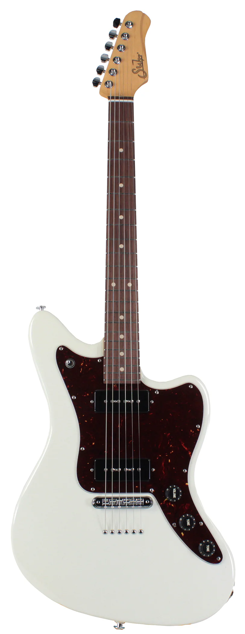 Suhr Classic JM Guitar, Olympic White, SS, TP6