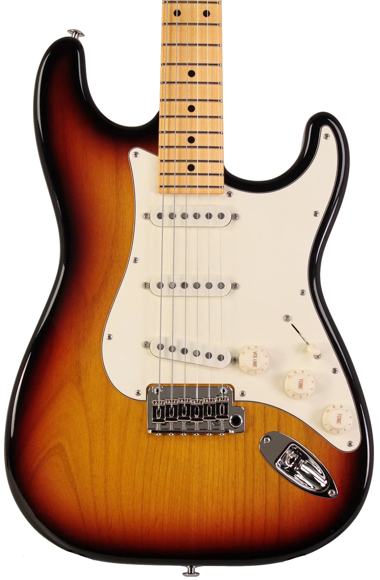 Suhr Classic S Antique Guitar, 3 Tone Burst, Maple - Image 6