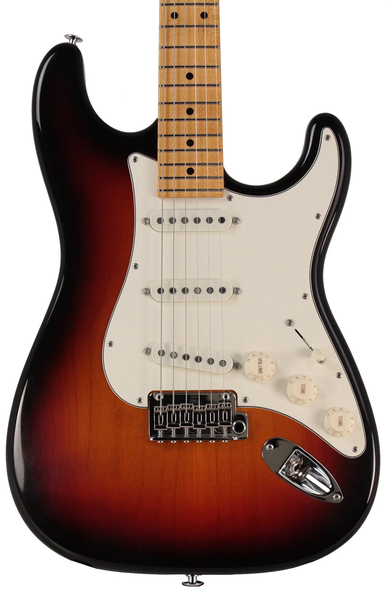 Suhr Classic S Antique Guitar, 3 Tone Burst, Maple - Image 5