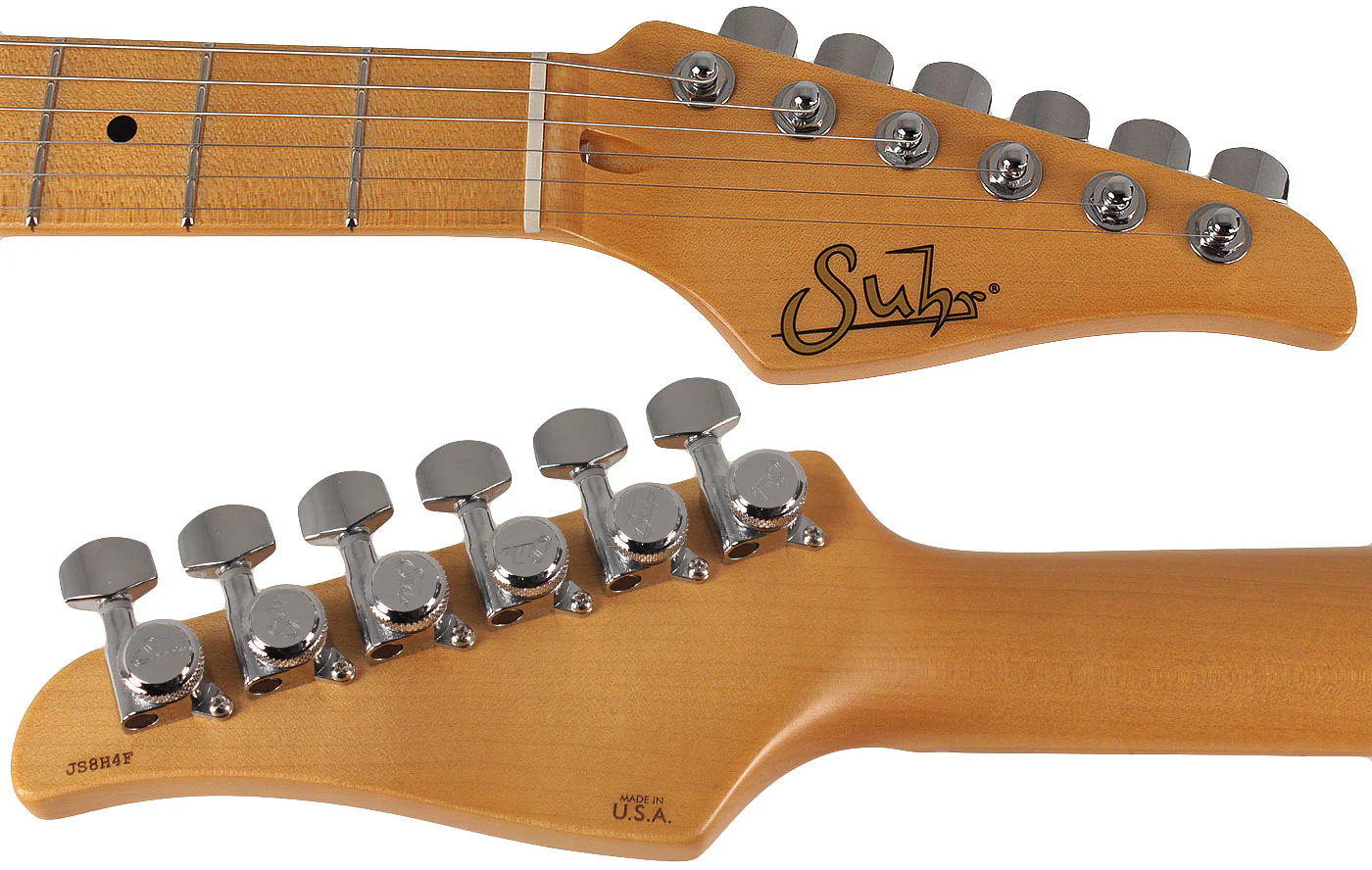 Suhr Classic S Antique Guitar, 3 Tone Burst, Maple - Image 8