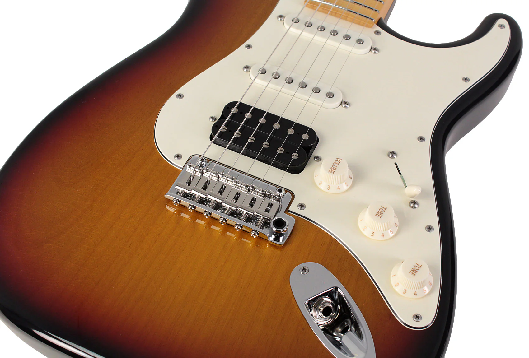 Suhr Classic S Antique Guitar, 3-Tone Burst, Maple, HSS - Image 3
