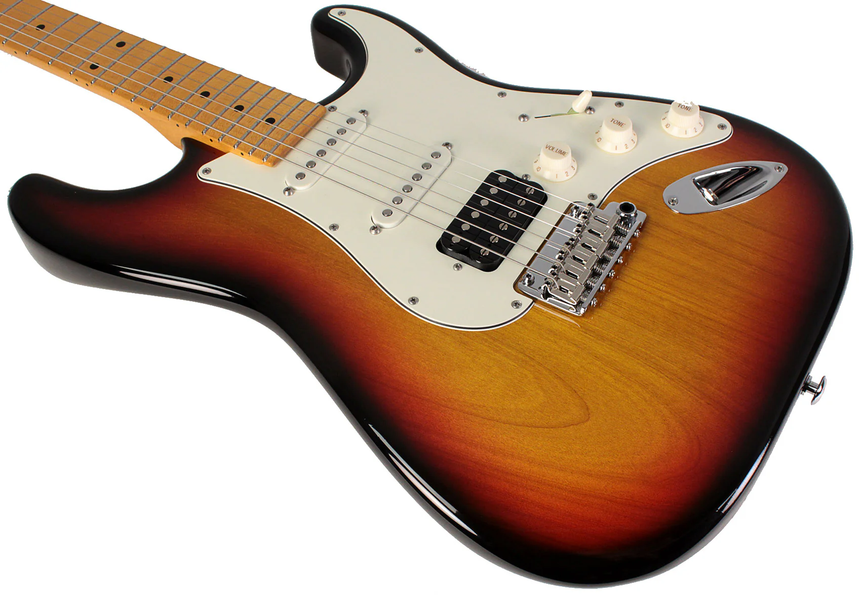Suhr Classic S Antique Guitar, 3-Tone Burst, Maple, HSS - Image 4