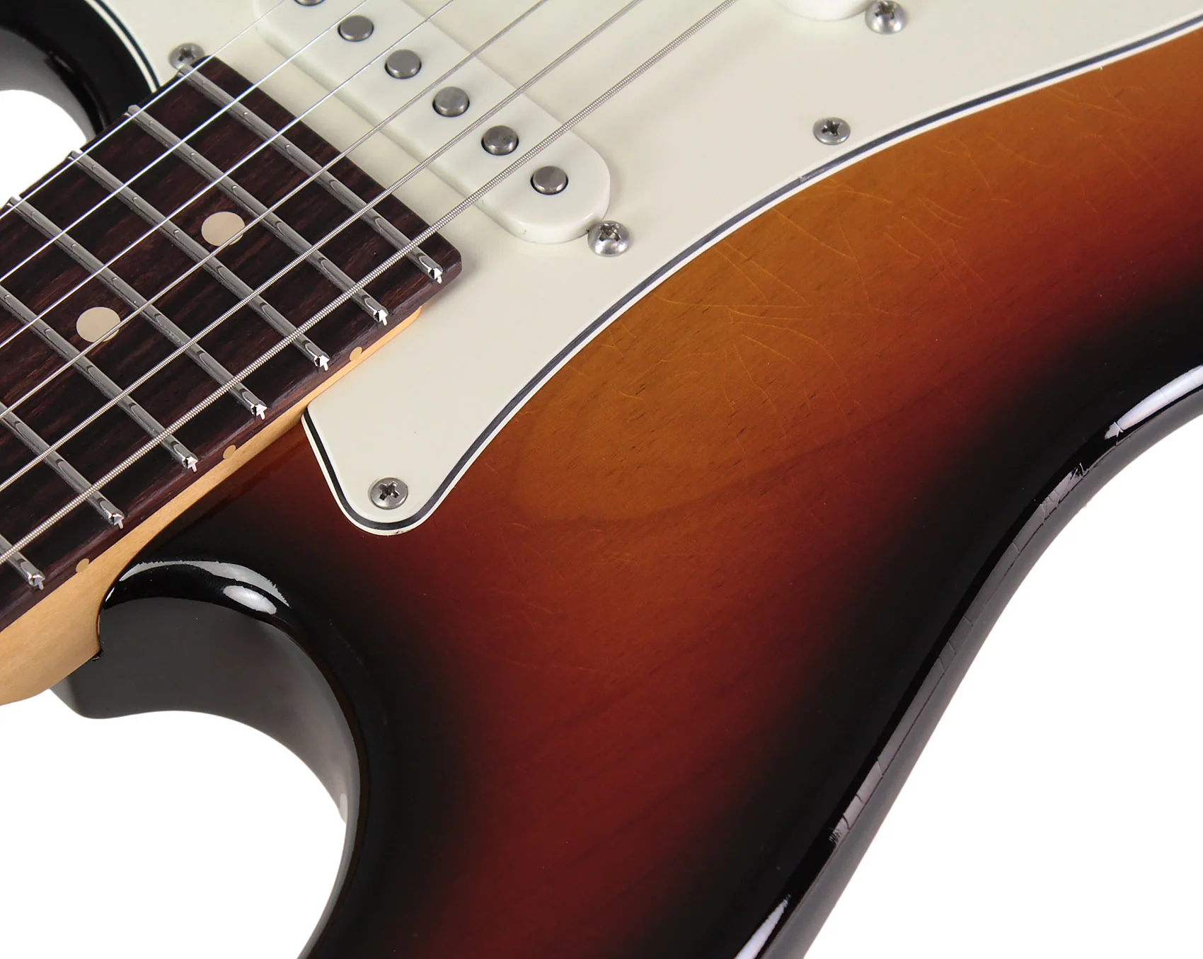 Suhr Classic S HSS Antique Guitar, 3-Tone Burst, Rosewood - Image 9