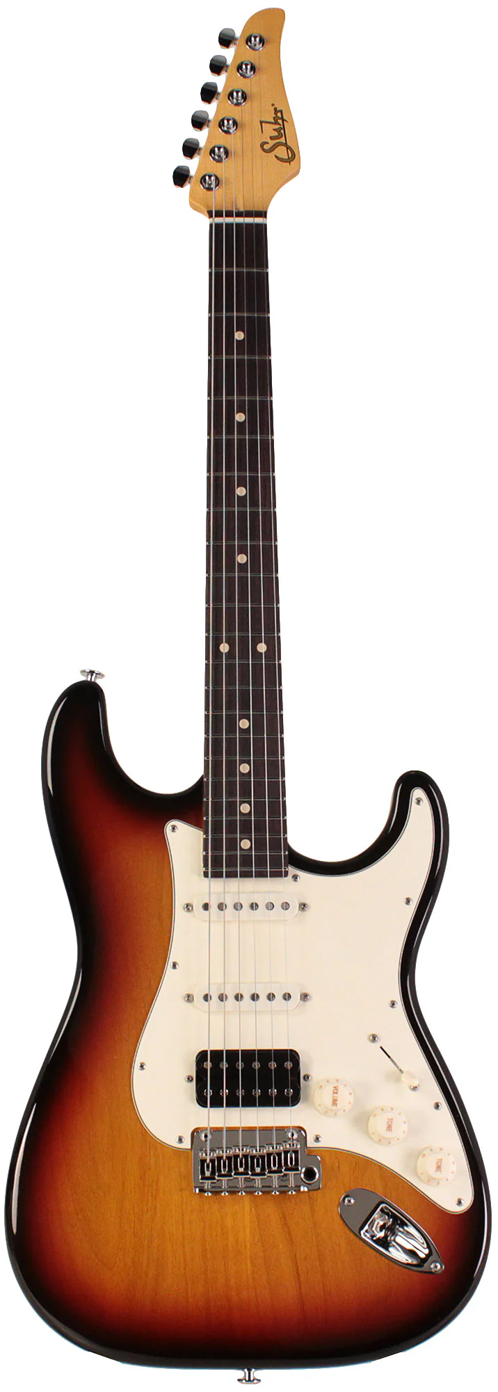 Suhr Classic S HSS Antique Guitar, 3-Tone Burst, Rosewood