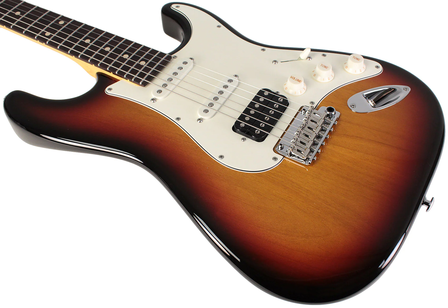 Suhr Classic S HSS Antique Guitar, 3-Tone Burst, Rosewood - Image 4